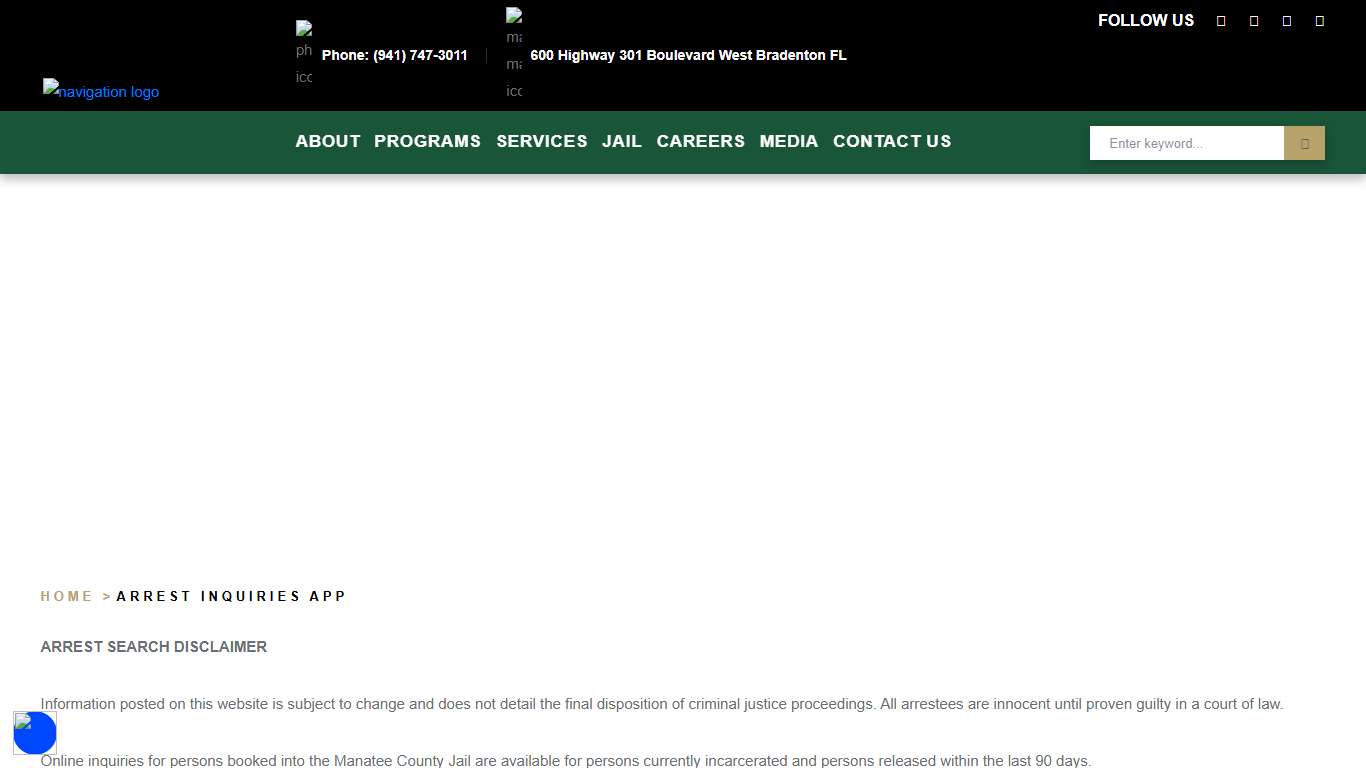 Manatee County Sheriff, FL